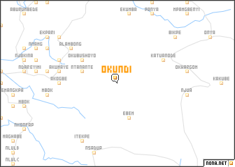 map of Okundi