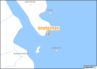 map of Okunev Nos