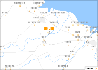 map of Ōkuni