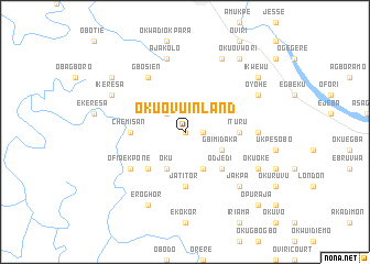 map of Okuovu Inland