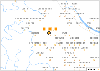 map of Okuovu