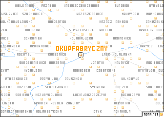 map of Okup Fabryczny