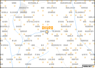 map of Okuro