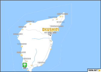 map of Okushiri