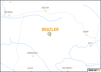 map of Öküzler