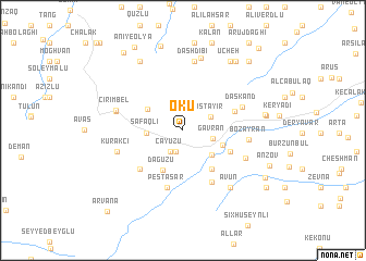 map of Ökü