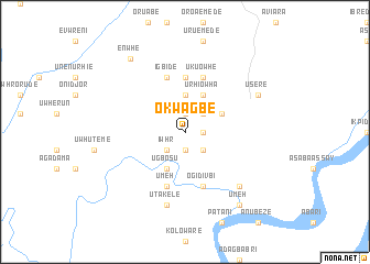 map of Okwagbe