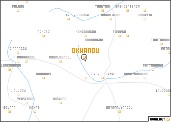 map of Okwanou