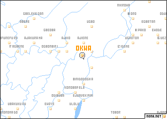 map of Okwa