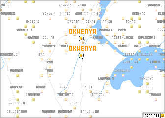 map of Okwenya
