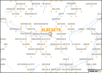 map of Olacueta