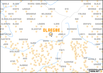 map of Olaegbe