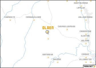 map of Olaen