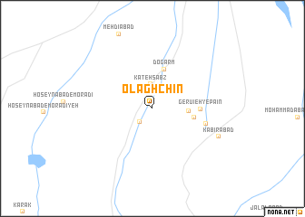 map of Olāghchīn