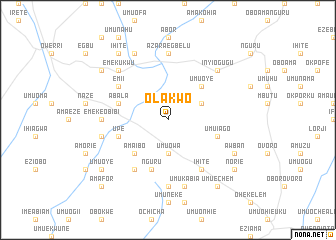 map of Olakwo