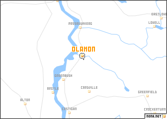 map of Olamon