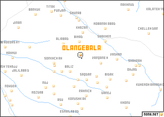 map of Olang-e Bālā