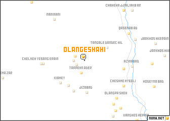 map of Olang-e Shāhī