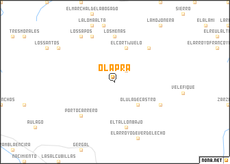 map of Olapra