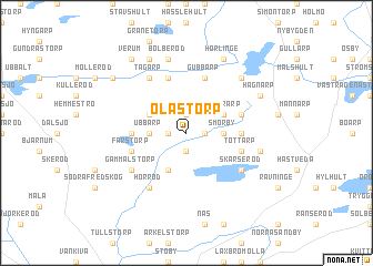 map of Olastorp