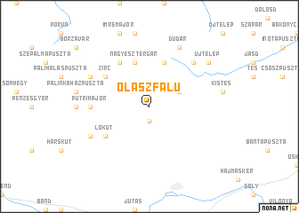 map of Olaszfalu
