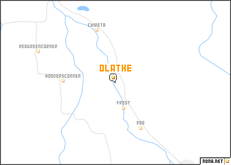 map of Olathe