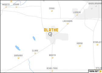 map of Olathe