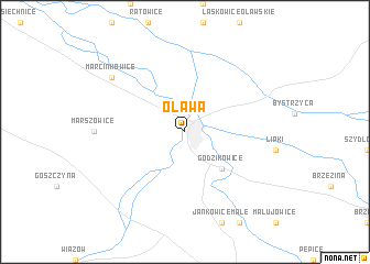 map of Oława