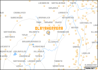 map of Olaya Herrera