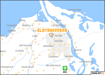 map of Olaya Herrera