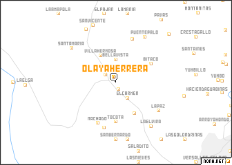 map of Olaya Herrera