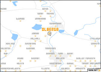 map of Olberga