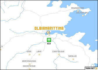 map of Olbia Marittima