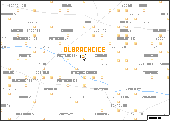 map of Olbrachcice