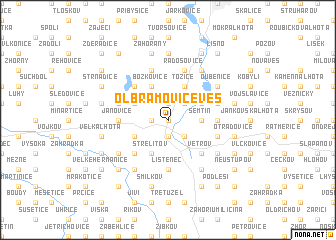 map of Olbramovice Ves