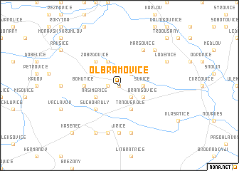 map of Olbramovice