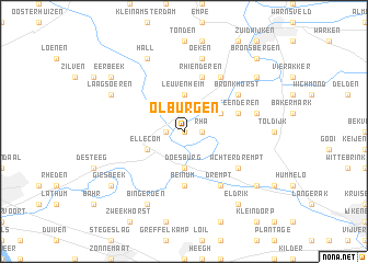 map of Olburgen