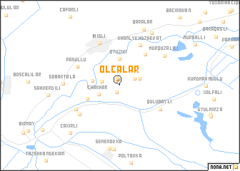map of Olcalar