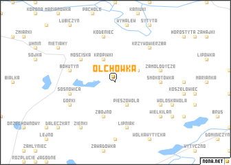 map of Olchówka