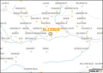 map of Olcnava