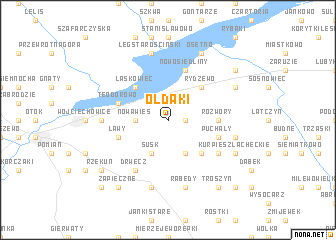 map of Ołdaki