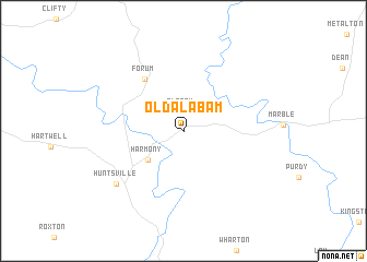 map of Old Alabam