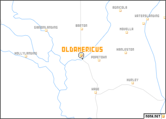 map of Old Americus