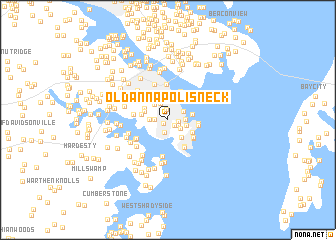 map of Old Annapolis Neck