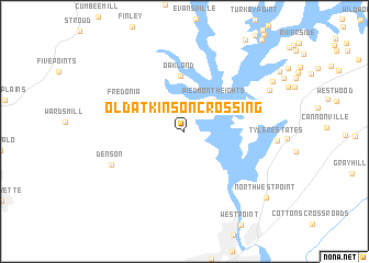 map of Old Atkinson Crossing