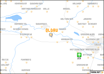 map of Oldau