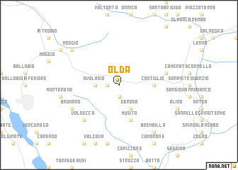 map of Olda