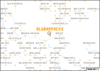 map of Old Barracks