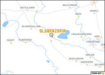 map of Old Brazoria