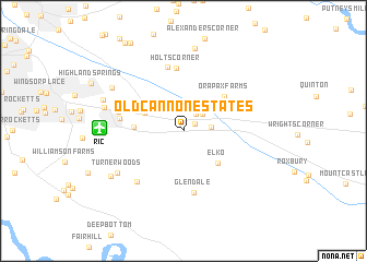 map of Old Cannon Estates